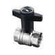 OVENTROP-Kugelhahn-mit-Kunststoff-Knebelgriff-Optibal-mit-Innengewinde-PN-16-mit-Thermometer-DN-20-G-3-4-Messing-vernickelt-1078006 gallery number 1